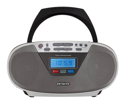 Radio i budzik AIWA AIWA boombox BBTU-400SL CD/FM RDS/USB/BT srebrny